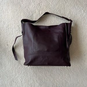 All Saints hobo deep plum